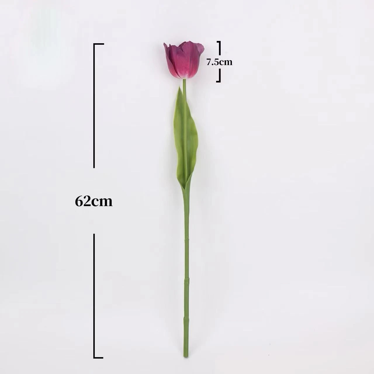 Real Touch Large Tulip Flower Stem – 24"/62cm