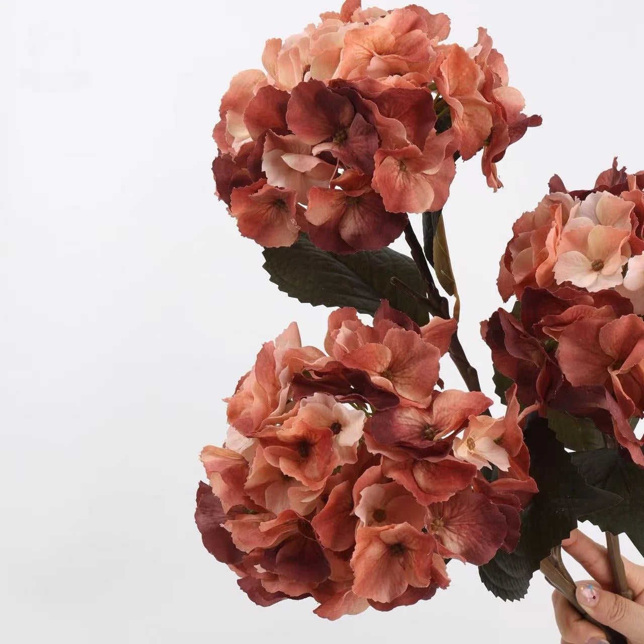 Real Touch Maillard Hydrangea Flower Stem – 20"/52cm