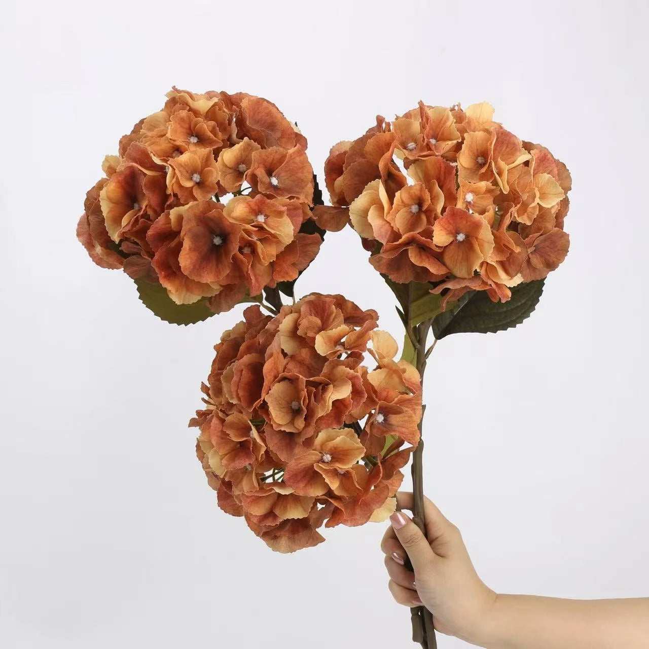 Real Touch Maillard Hydrangea Flower Stem – 20"/52cm
