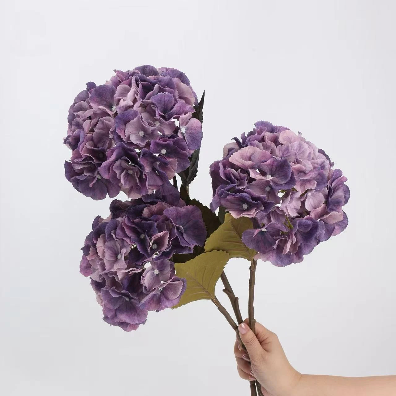 Real Touch Maillard Hydrangea Flower Stem – 20"/52cm