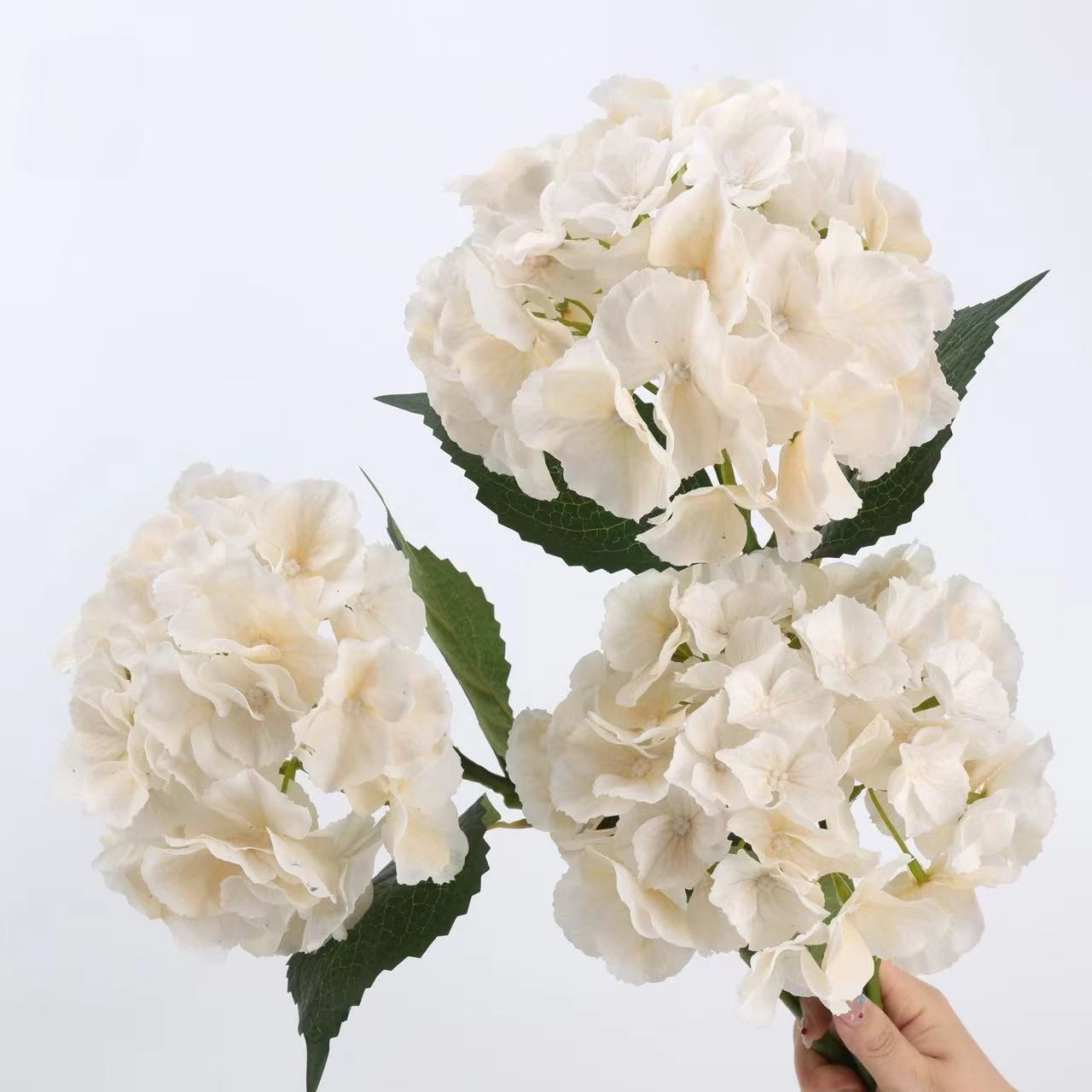 Real Touch Maillard Hydrangea Flower Stem – 20"/52cm
