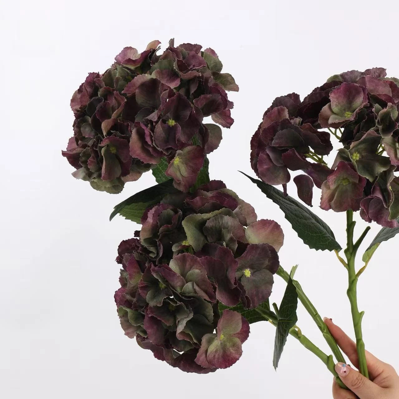 Real Touch Maillard Hydrangea Flower Stem – 20"/52cm