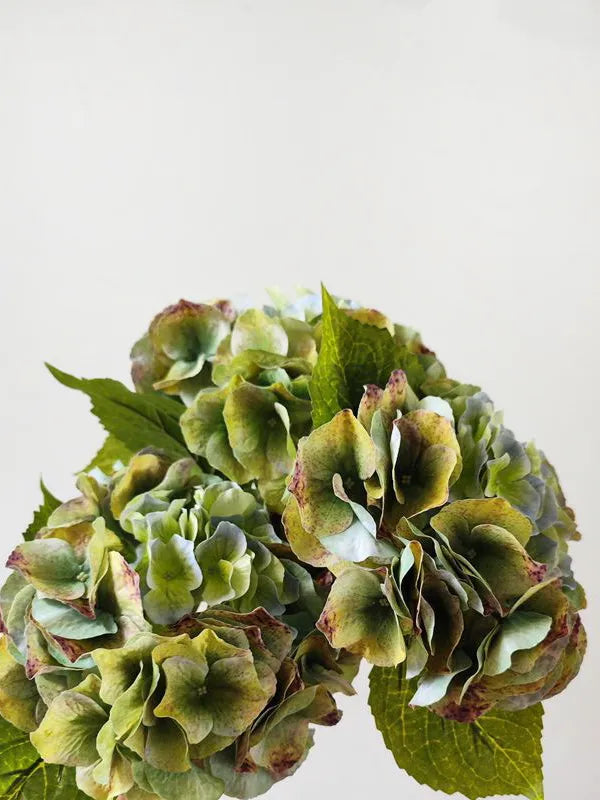 リアルタッチ 薄紫色のアジサイ ステム-21"