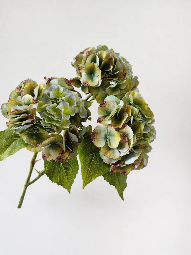 リアルタッチ 薄紫色のアジサイ ステム-21"