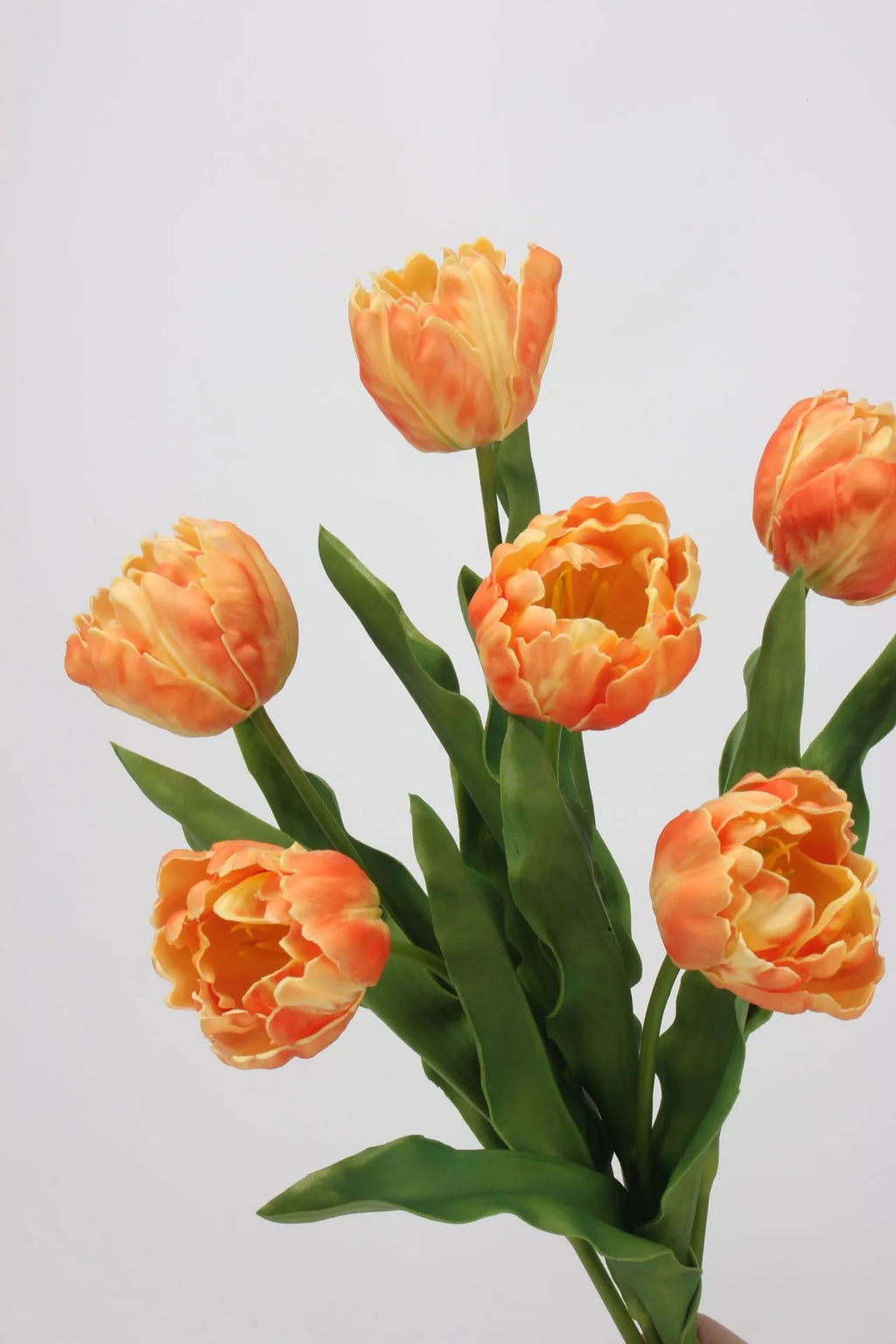 Real Touch Parrot Tulip Flower – Orange 23.6"