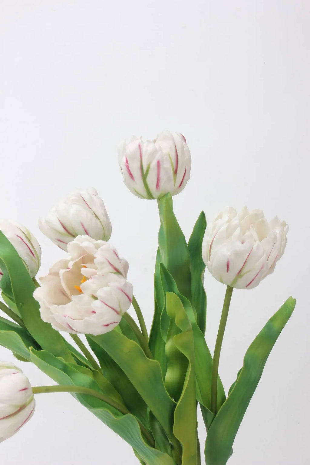 Real Touch Parrot Tulip Flower – White 23.6"