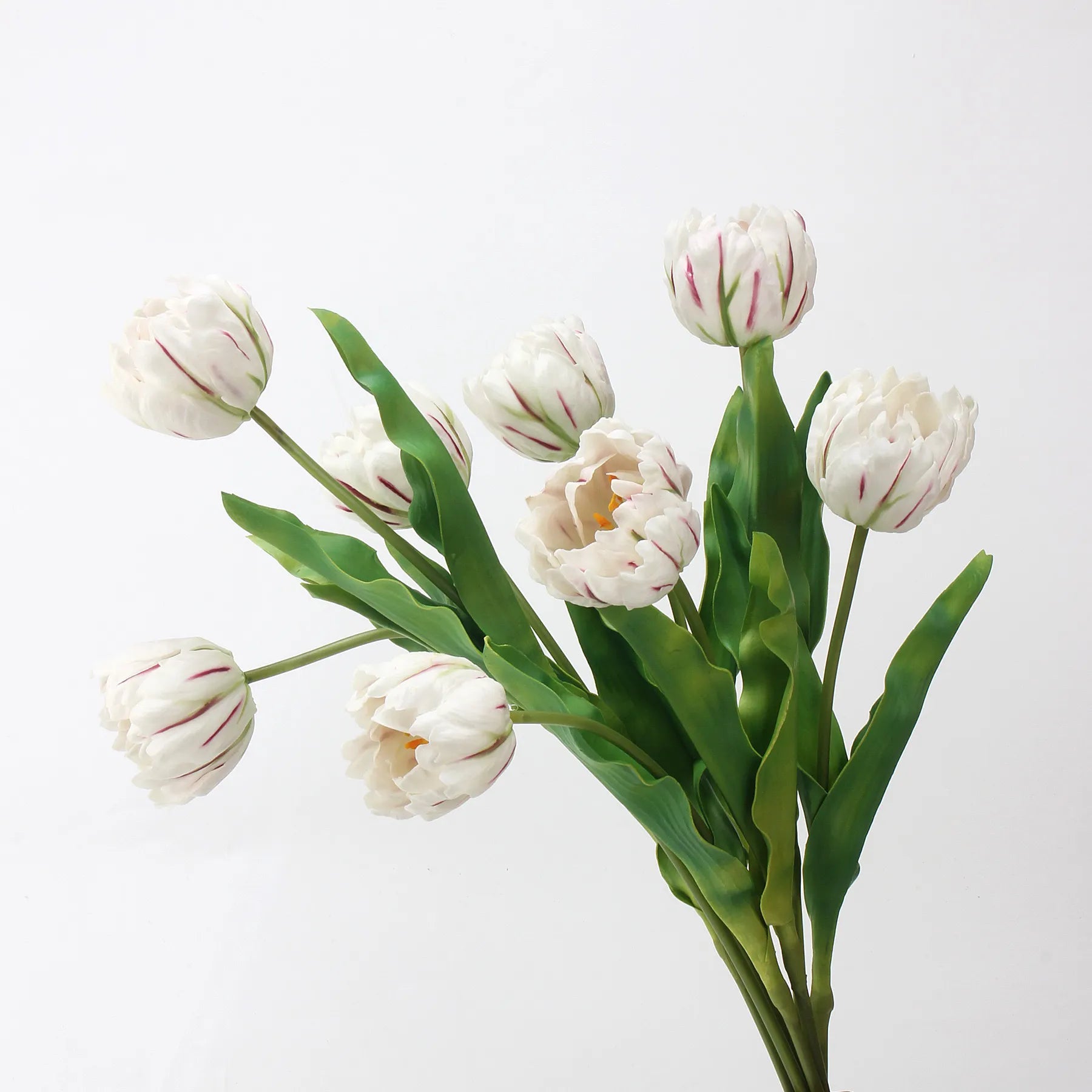 Real Touch Parrot Tulip Flower – White 23.6"