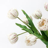 リアルタッチ パロットチューリップ フラワー – ホワイト 23.6"