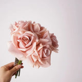 リアルタッチ タイタニック ローズ ブーケ – 5本の茎