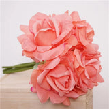 リアルタッチ タイタニック ローズ ブーケ – 5本の茎