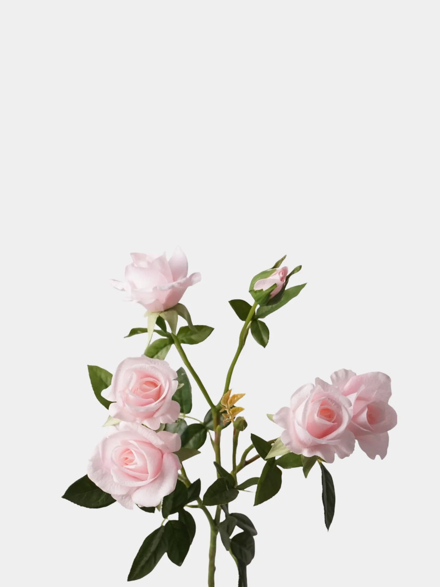 リアルタッチ人工マルチヘッドローズ - 赤/ピンク/白