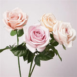 
Künstliche Blumen mit echtem Touch Rose in Pink-28"