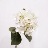 リアルタッチ フェイク アジサイ ステム - ホワイト 25"