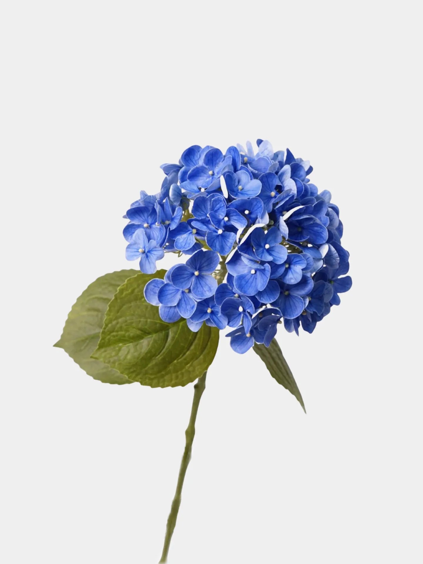 Echte Haptik Künstlicher Hortensienstiel - Marineblau 63,5 cm