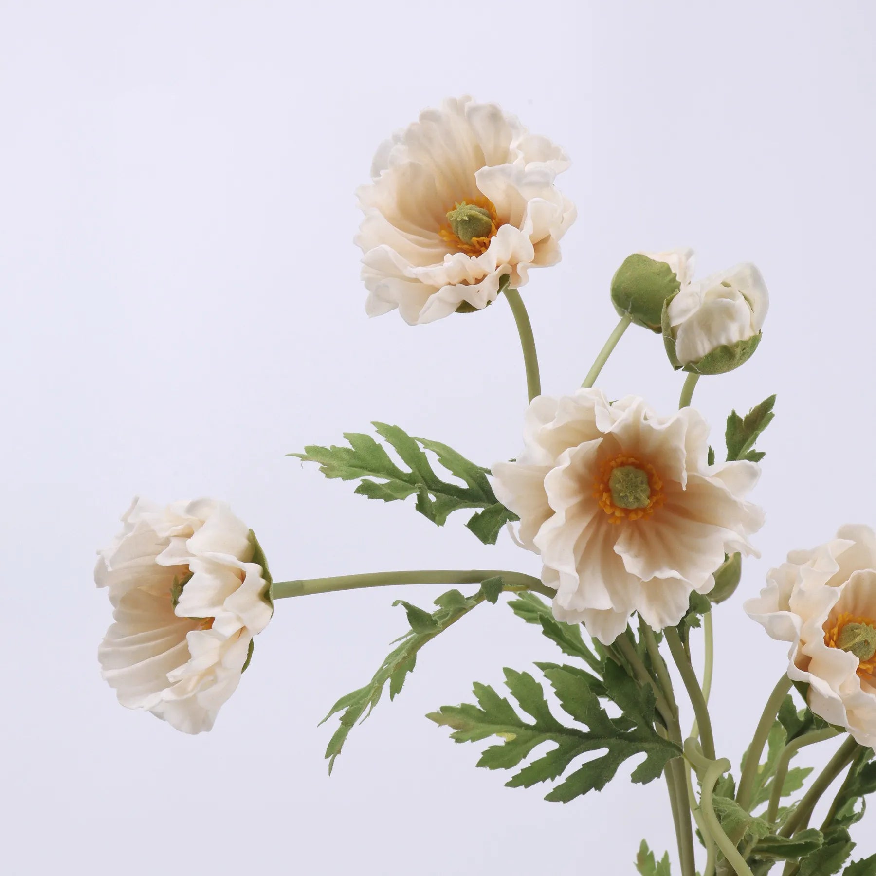 Real Touch Large Poppy Flower –Nude Pink 22.4"