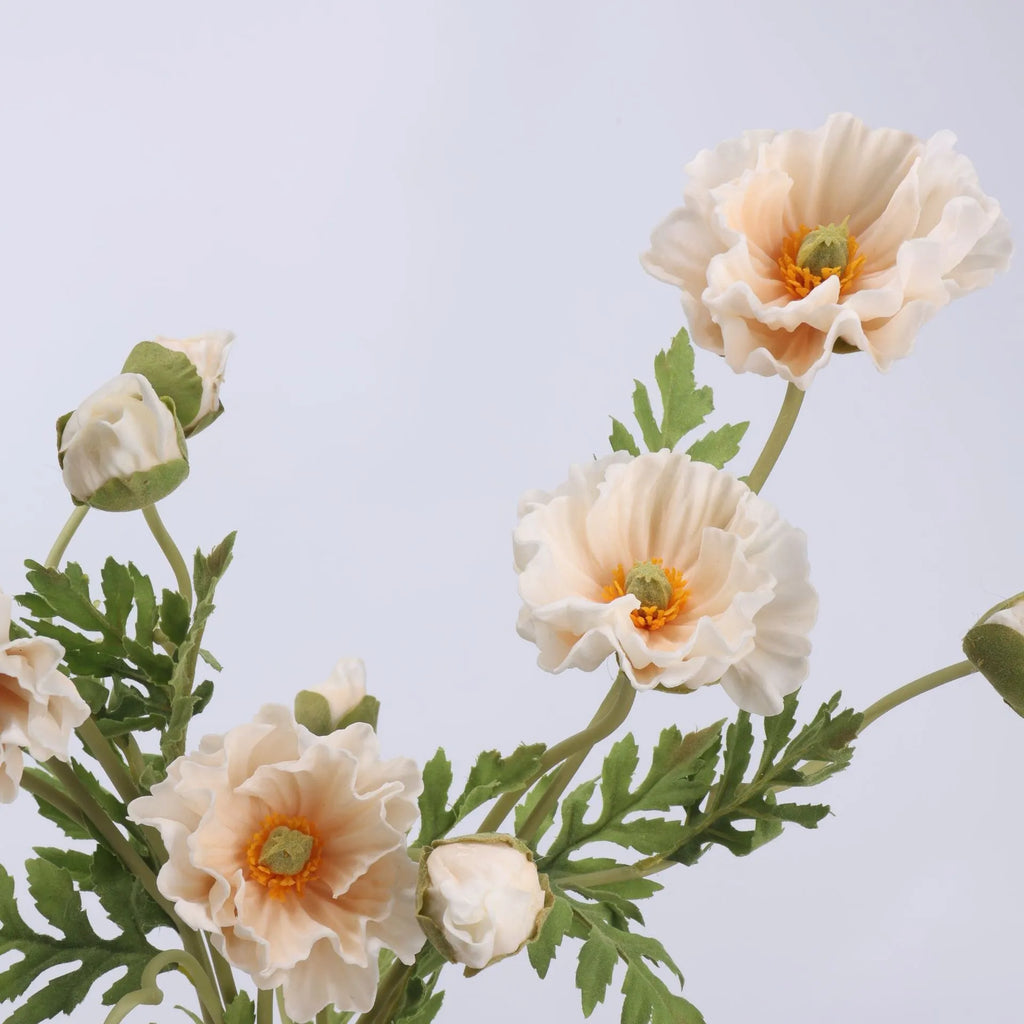 Real Touch Large Poppy Flower –Nude Pink 22.4"
