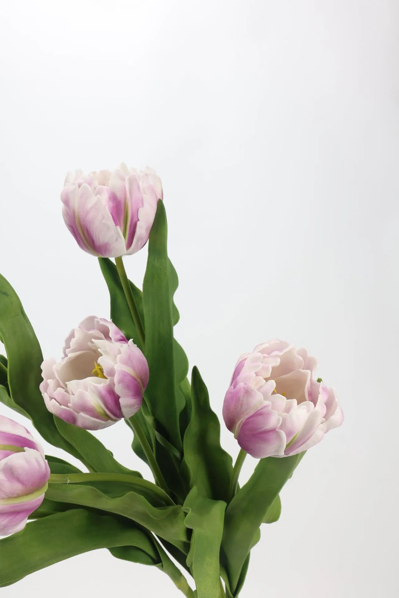 Real Touch Parrot Tulip Flower – Light Purple 23.6"