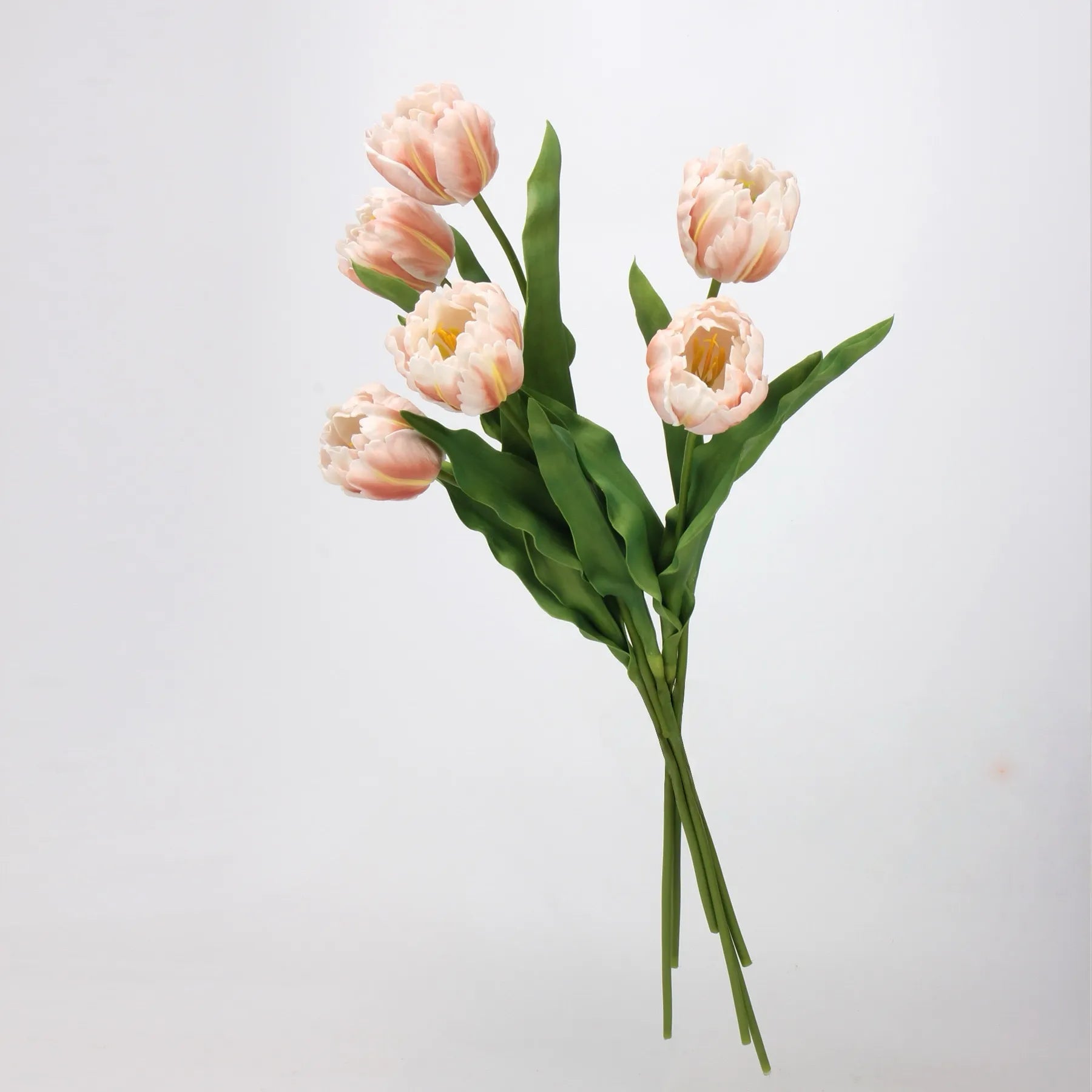 Real Touch Parrot Tulip Flower –Peach Pink 23.6"