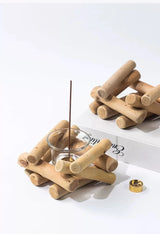Rustic Natural Driftwood Bonfire Incense Holder