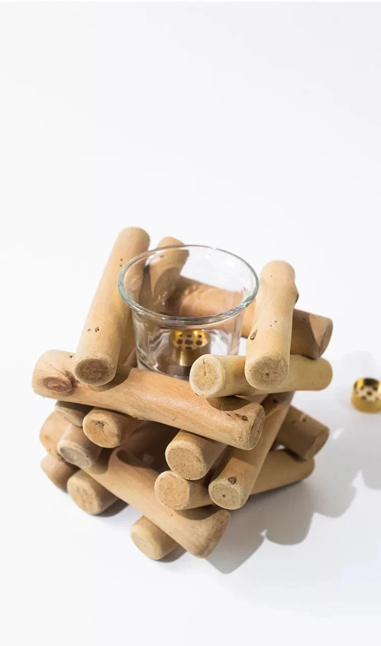 Rustic Natural Driftwood Bonfire Incense Holder