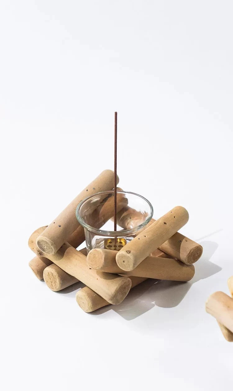 Rustic Natural Driftwood Bonfire Incense Holder