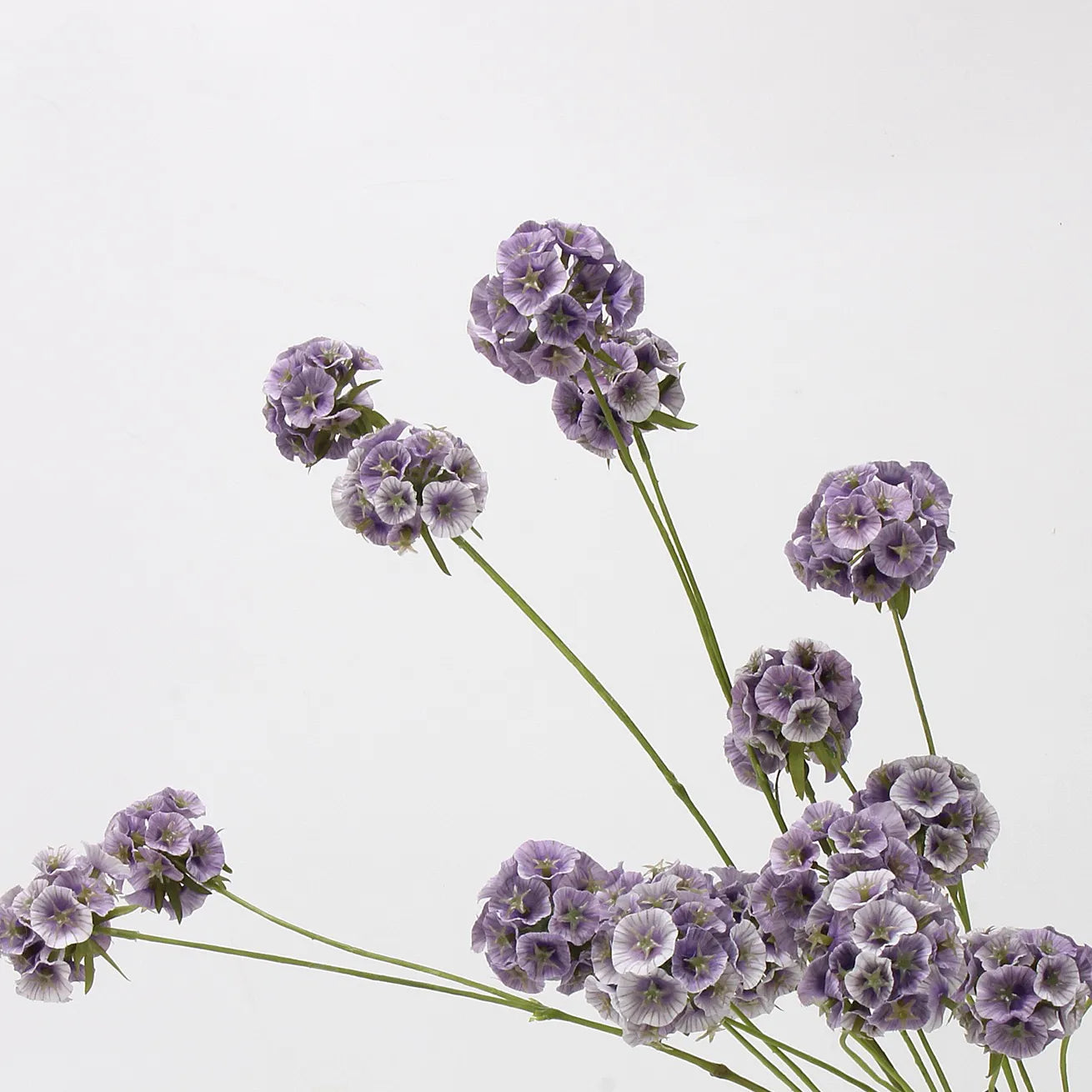 Faux Scabiosa Seed Pod Flower -Purple 24.8"