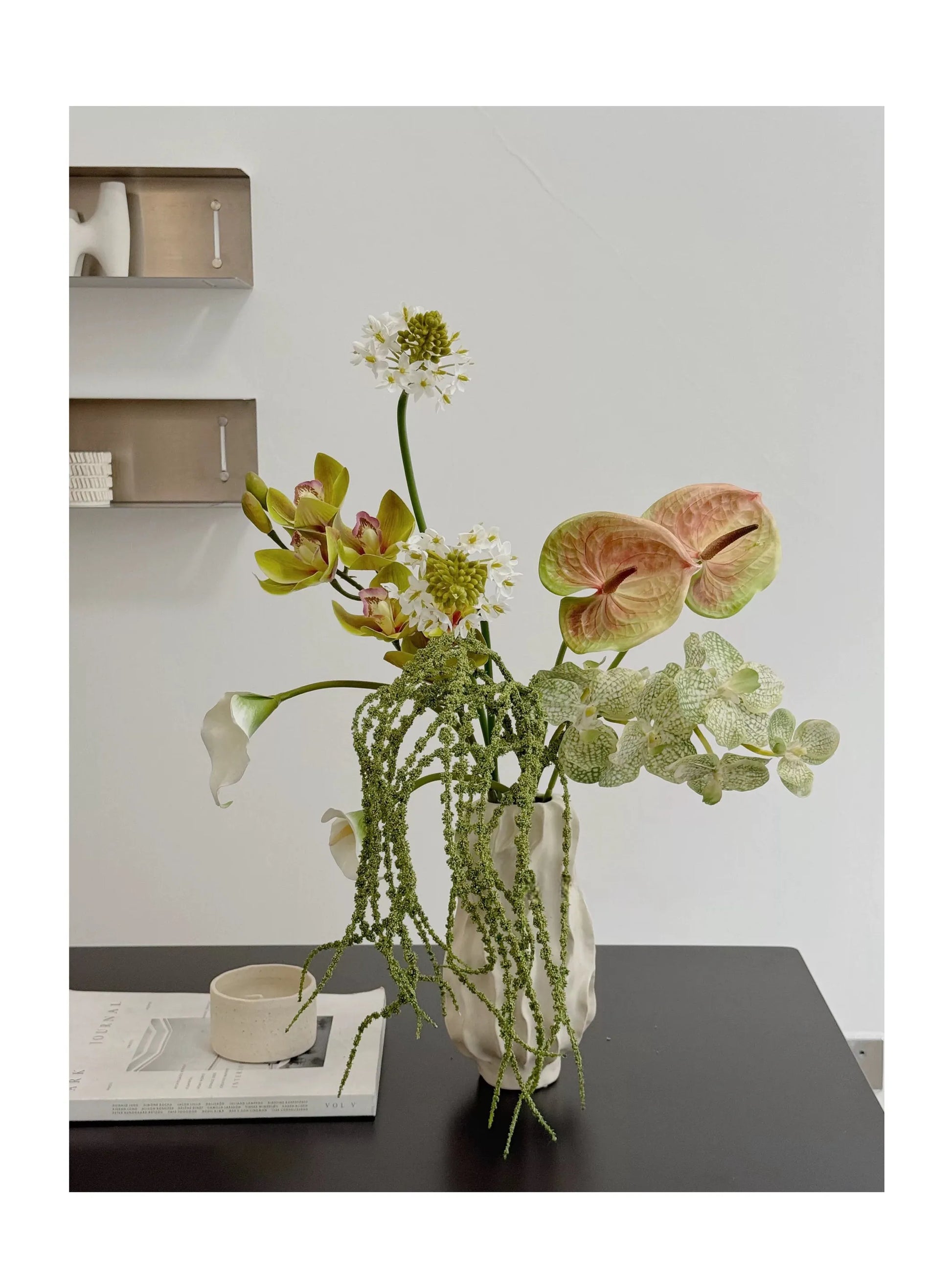 Secret Garden Whispers -Real Touch Faux Flower Bouquet