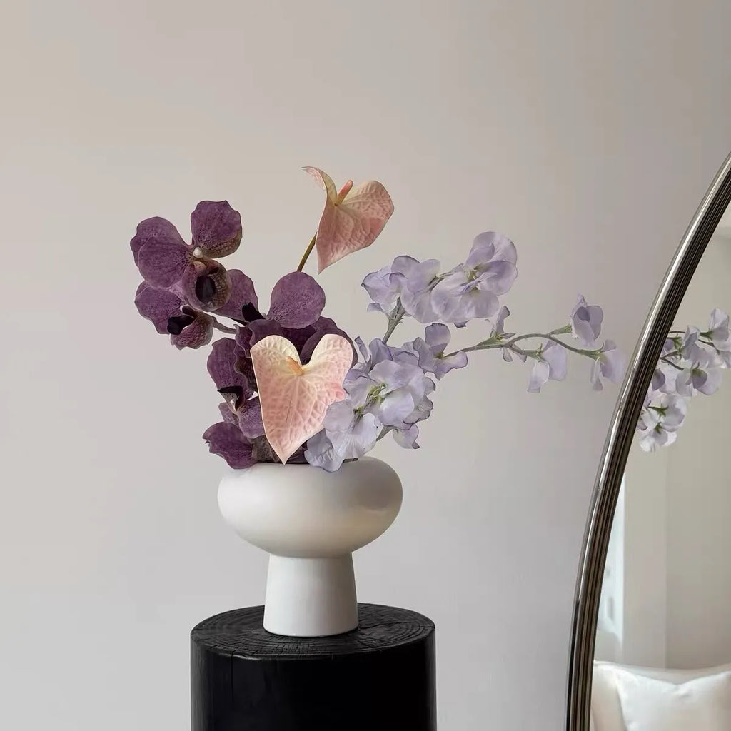 Twilight Reverie: Orchid & Anthurium Artificial Flower Bouquet