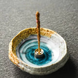 Artistic Vintage Ceramic Incense Holder