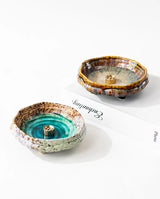 Artistic Vintage Ceramic Incense Holder