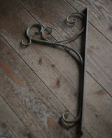 Vintage Iron Hanging Basket with Bracket