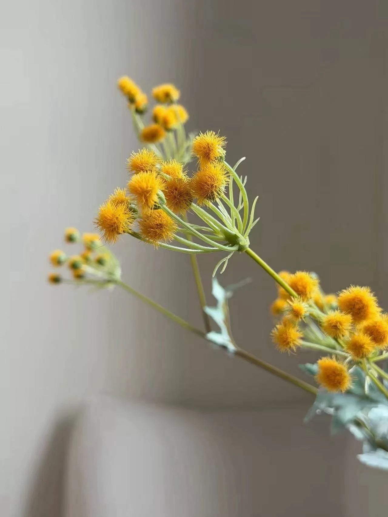 Yellow Artificial Wildflower Spray – 79cm