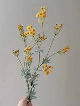 Yellow Artificial Wildflower Spray – 79cm