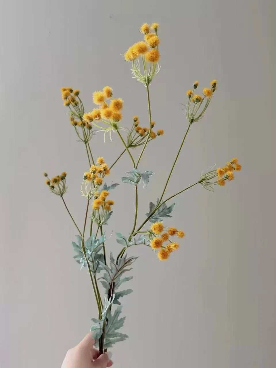 Yellow Artificial Wildflower Spray – 79cm