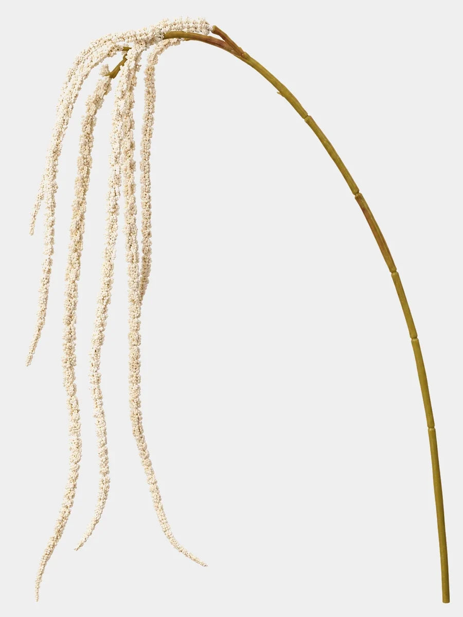 Artificial hanging amaranthus white stem