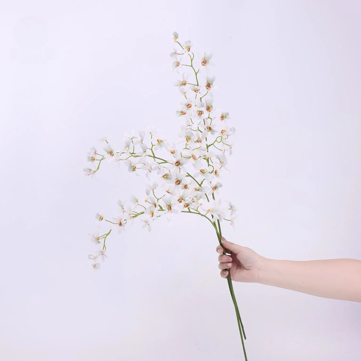 Artificial Oncidium orchid – white bunch