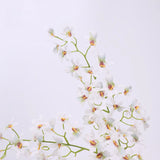 Artificial Oncidium orchid – white detail