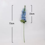 Artificial delphinium stem 73 cm height and 33 cm flower section