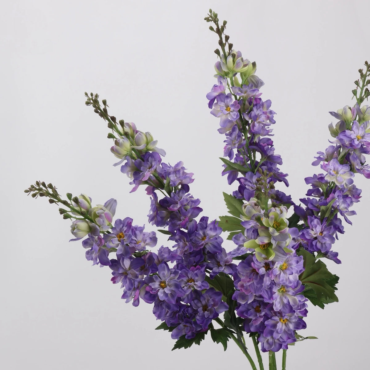 Purple artificial delphinium Real Touch stems