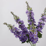 Purple artificial delphinium Real Touch stems