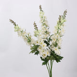 White artificial delphinium Real Touch stems