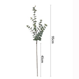 Artificial eucalyptus stem 95cm total length and 45cm stem size guide
