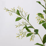 Yellow artificial lover grass flower detail