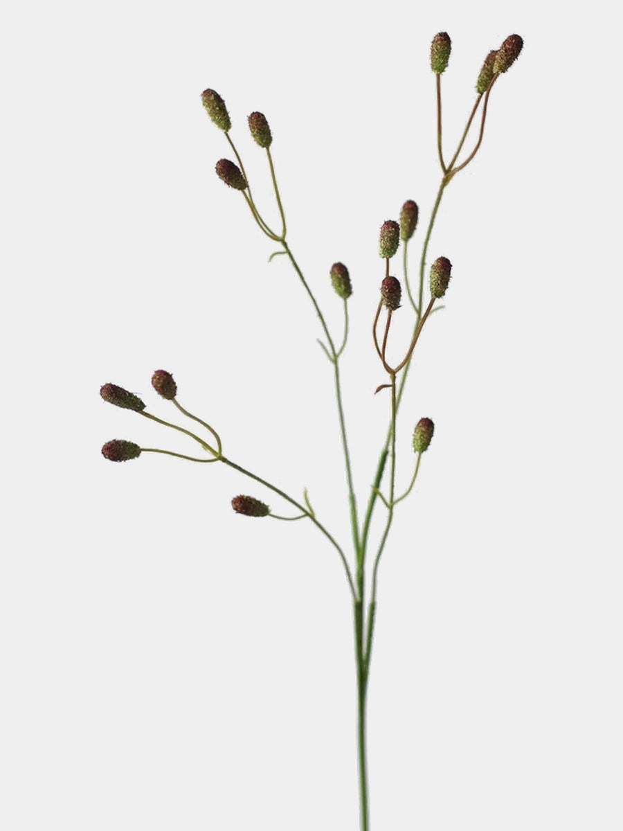 Spotted red artificial Sanguisorba single stem