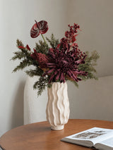Ember faux flower arrangement - natural interior view