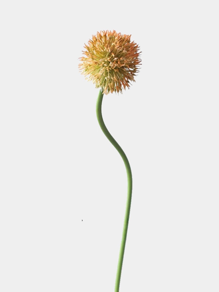 Faux allium stem in orange