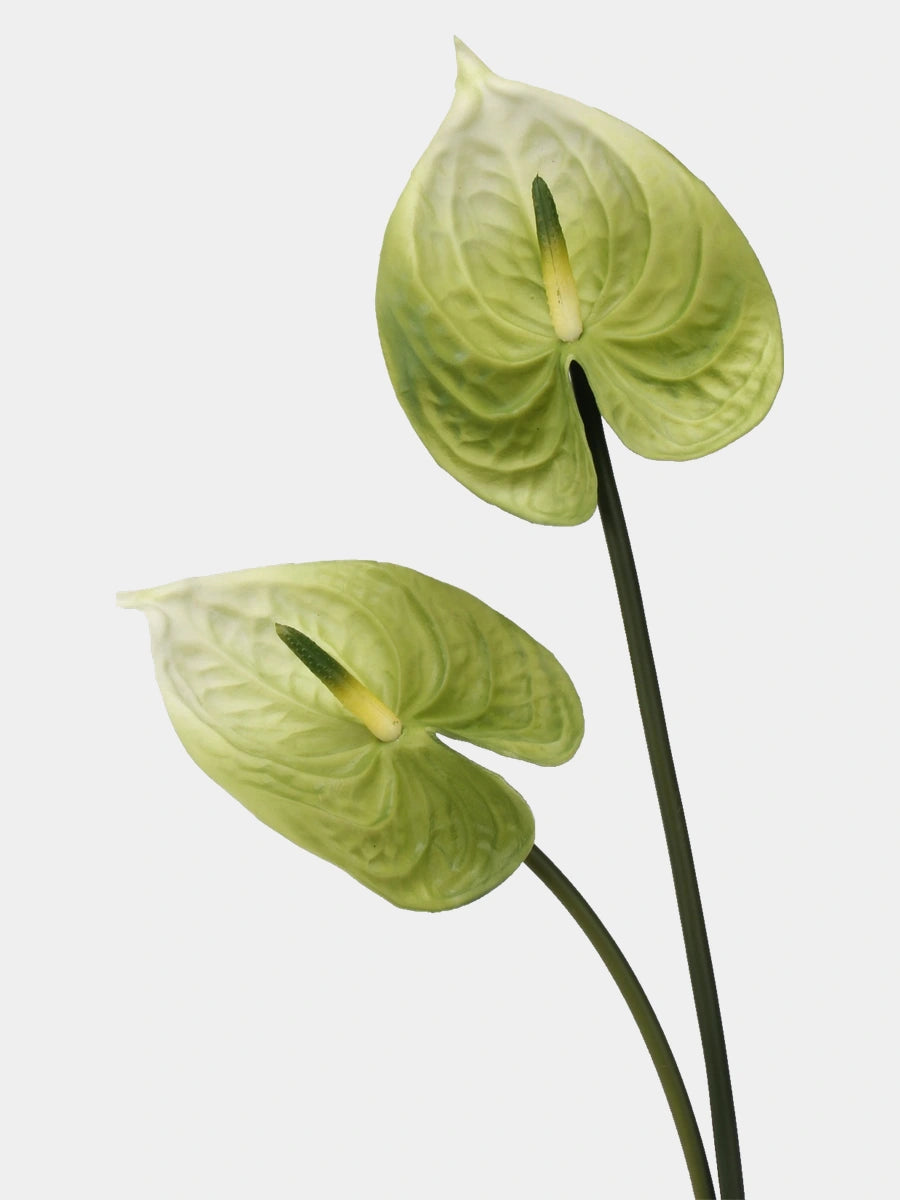 Faux anthurium green detail 3 – 60 cm