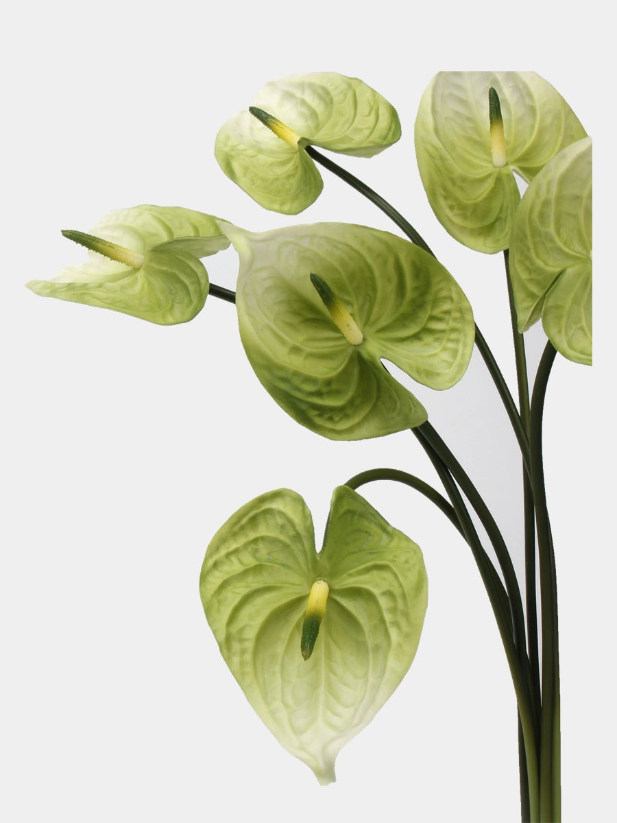 Faux anthurium green detail 4 – 60 cm