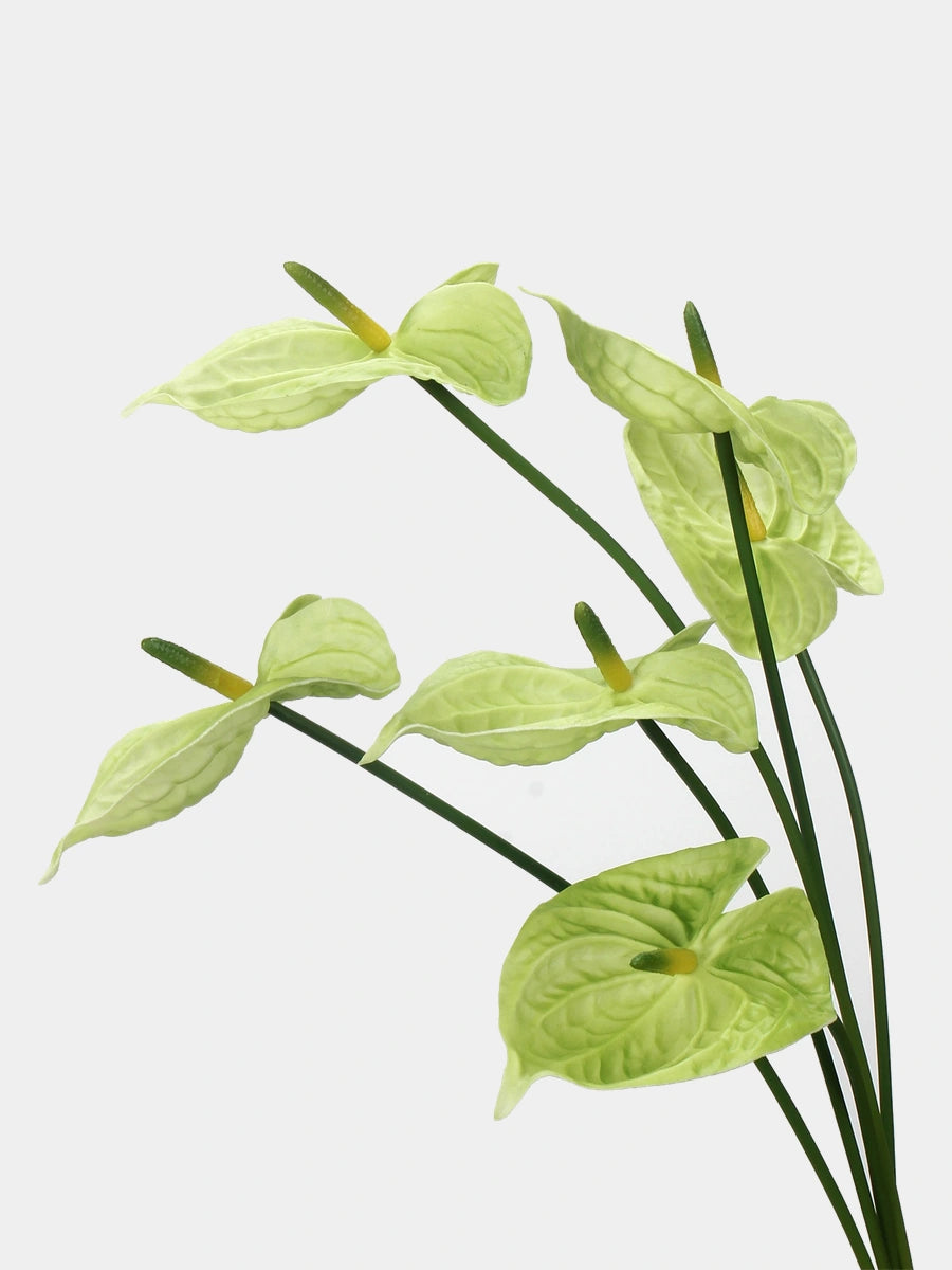 Faux anthurium green detail 6 – 60 cm