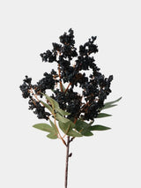 Faux beautyberry stem in black, 44 cm